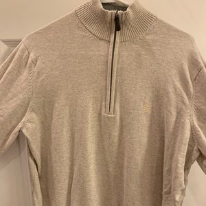 izod quarter zip beige jacket